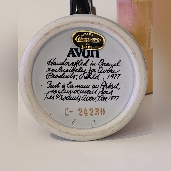 Vintage Avon Beer Stein with Pewter Lid 1977 Collectible Beer Stein - Picture 7 of 7